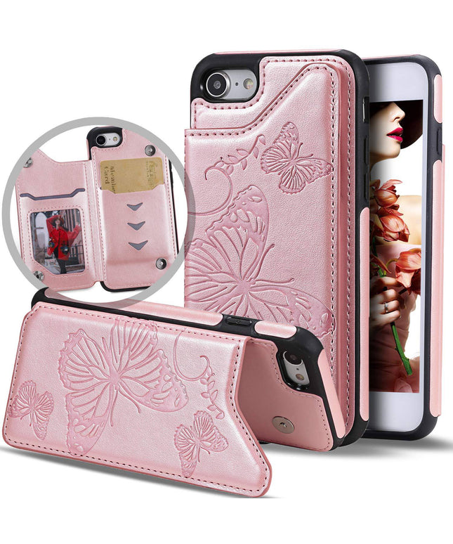 New Luxury Embossing Wallet Cover For iPhone 6 Plus/6s Plus-Fast Delivery - Libiyi