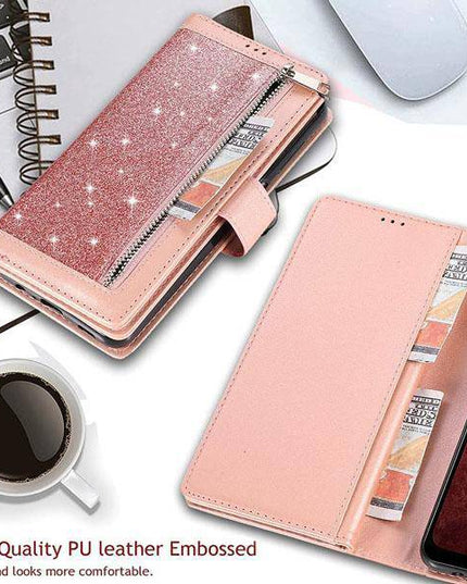 Bling Wallet Case with Wrist Strap for iPhone 13 Series - Libiyi