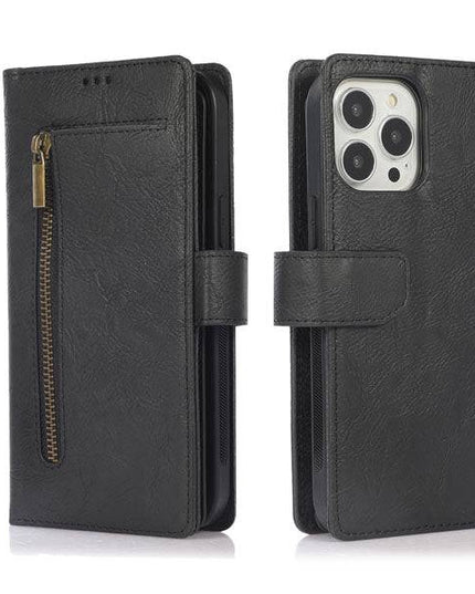 Detachable Flip Folio Zipper Purse Phone Case for iPhone - Libiyi