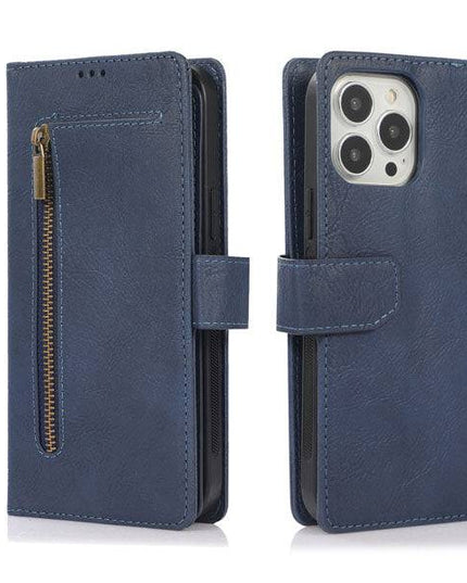 Detachable Flip Folio Zipper Purse Phone Case for iPhone - Libiyi