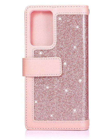 Samsung Note 20 Series Bling Wallet Case with Wrist Strap - Libiyi