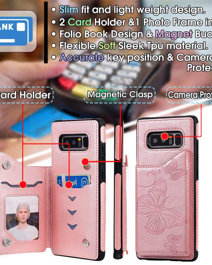 New Luxury Embossing Wallet Cover For SAMSUNG Note 8-Fast Delivery - Libiyi