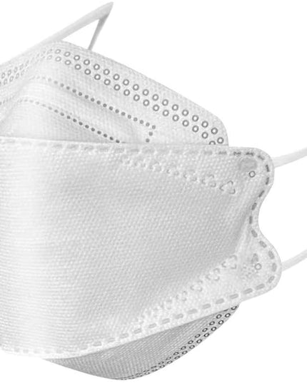 10-50Pcs KF94 Comfortable Fish Type Mask(White&Black) - Libiyi