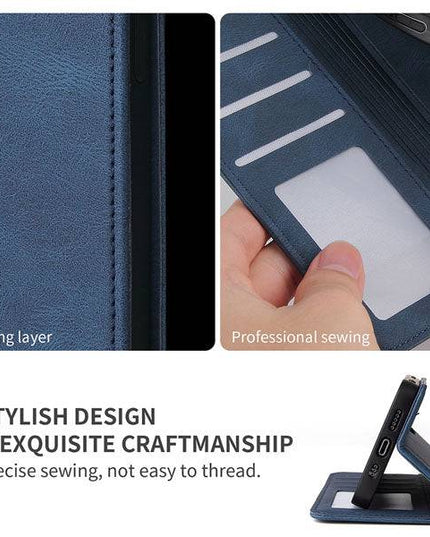 Luxury Leather Wallet Stand Flip Case For Samsung - Libiyi