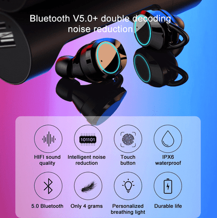 Bluetooth 5.0 Touch Control Earphone Mini Twins Wireless Earphones Stereo Headset - Libiyi