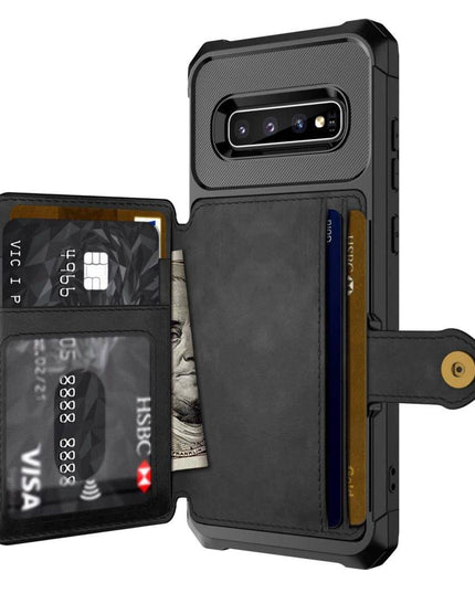 Phone Bags - Leather Flip Wallet Photo Holder Hard Back Cover For Samsung - Libiyi