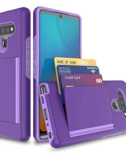 Armor Protective Card Holder Case for LG Stylo 6 - Libiyi