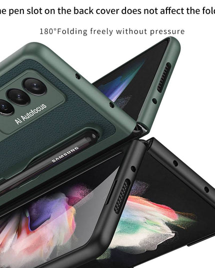 Ultra-thin Pen Slot Magnetic Holder Case for Samsung Galaxy Z Fold 3 5G - Libiyi
