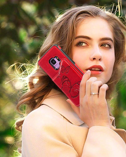 New Luxury Embossing Wallet Cover For SAMSUNG S9-Fast Delivery - Libiyi