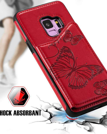 New Luxury Embossing Wallet Cover For SAMSUNG S9-Fast Delivery - Libiyi