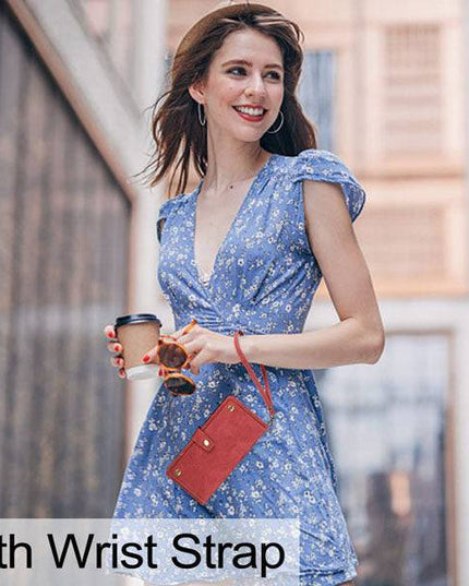 Leather Crossbody Shockproof Wallet Phone Case for Samsung S21 Plus - Libiyi