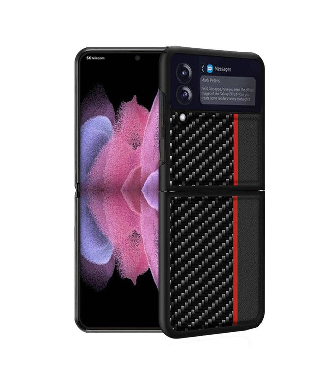 Slim Lightweight Carbon Fiber Case for Samsung Galaxy Z Flip 3 5G - Libiyi