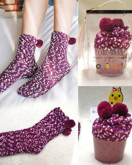 Winter Fuzzy Slipper Socks WIth Gift Box🔥Buy 5 Get FREE SHIPPING - Libiyi