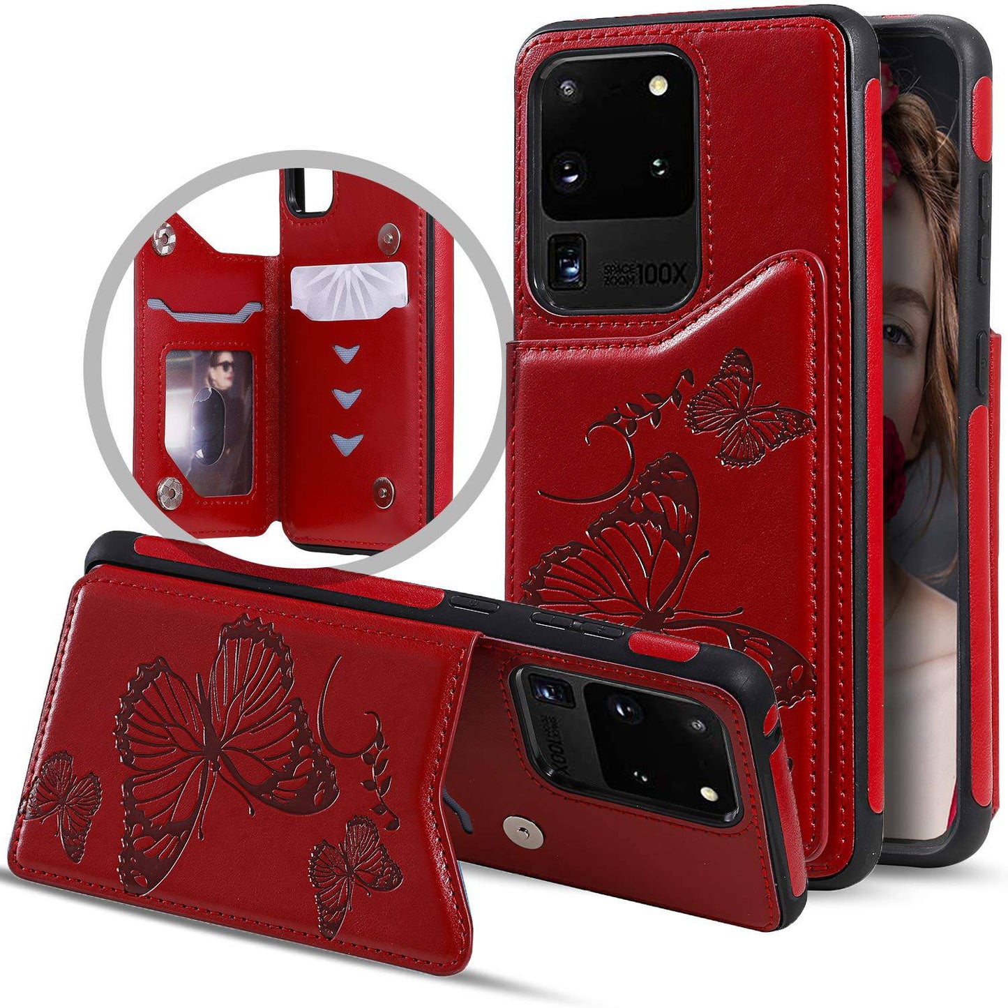 New Luxury Embossing Wallet Cover For SAMSUNG-Fast Delivery - Libiyi
