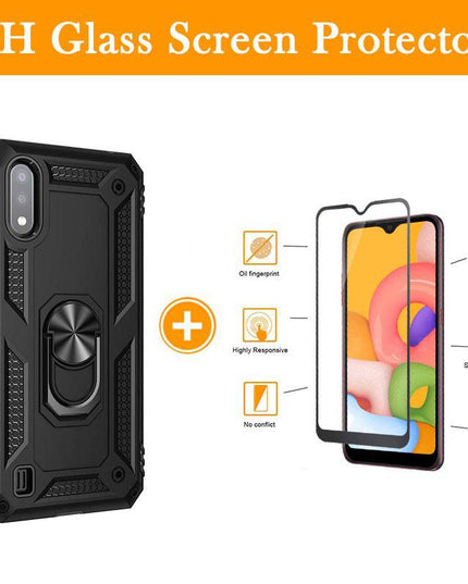 Luxury Armor Ring Bracket Phone Case For Samsung A01-Fast Delivery - Libiyi