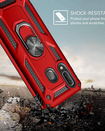 Luxury Armor Ring Bracket Phone Case For Samsung A20E-Fast Delivery - Libiyi