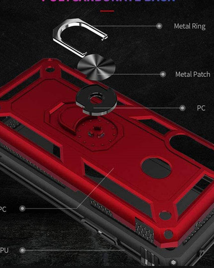 Luxury Armor Ring Bracket Phone Case For Samsung A20S-Fast Delivery - Libiyi