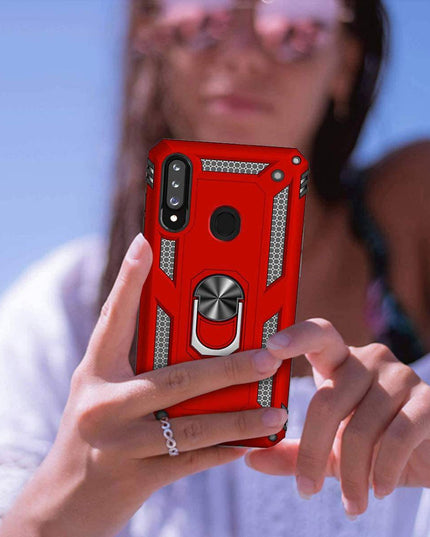 Luxury Armor Ring Bracket Phone Case For Samsung A20S-Fast Delivery - Libiyi