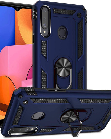 Luxury Armor Ring Bracket Phone Case For Samsung A20S-Fast Delivery - Libiyi