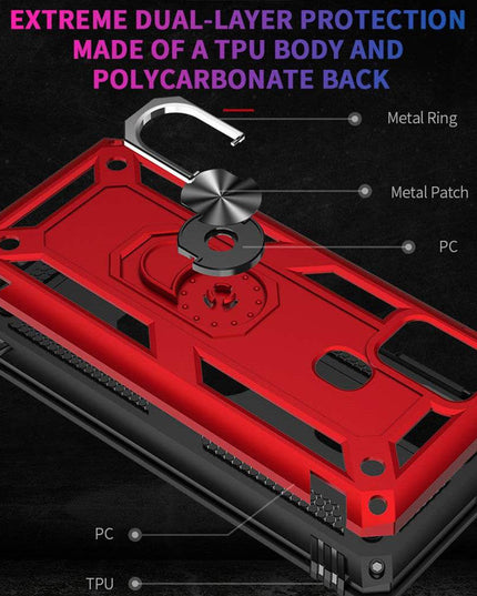 Luxury Armor Ring Bracket Phone Case For Samsung A21S-Fast Delivery - Libiyi