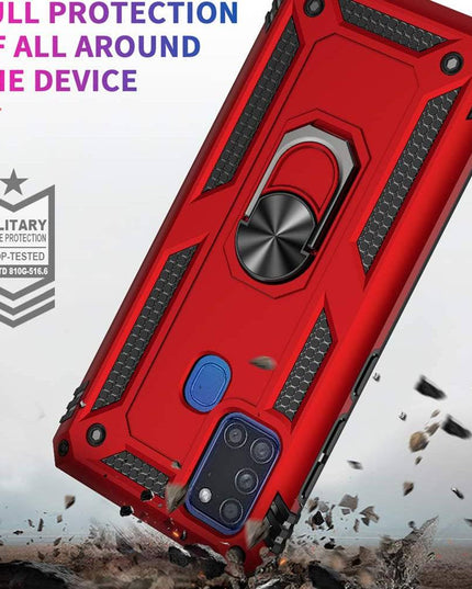 Luxury Armor Ring Bracket Phone Case For Samsung A21S-Fast Delivery - Libiyi