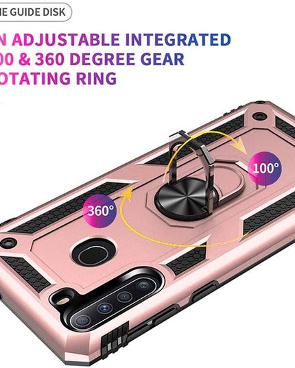 Luxury Armor Ring Bracket Phone Case For Samsung A21-Fast Delivery - Libiyi