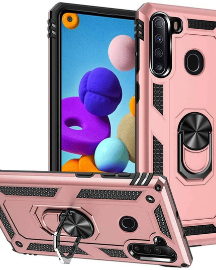Luxury Armor Ring Bracket Phone Case For Samsung A21-Fast Delivery - Libiyi