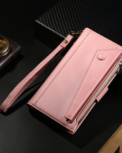 Luxury Leather Zipper Wallet Case For iPhone - Libiyi