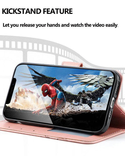 3D Embossed Rose Wallet iPhone Case - Libiyi