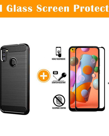 Luxury Carbon Fiber Case For Samsung A11(US and EU Version) - Libiyi