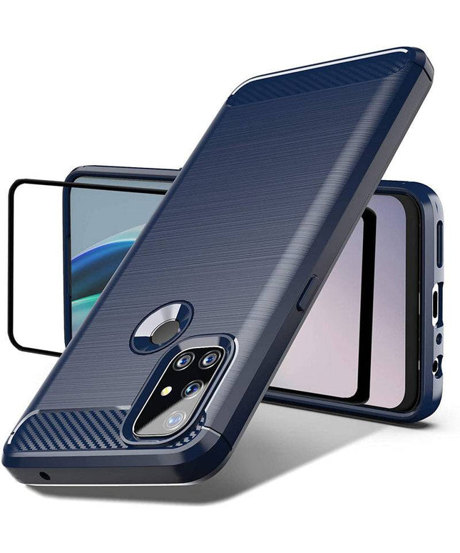 Luxury Carbon Fiber Case For Oneplus Nord N10 5G With Screen Protector - Libiyi