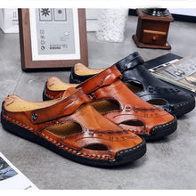 Load image into Gallery viewer, Libiyi Men&#39;s Casual Breathable Handmade Leather Sandals - Libiyi