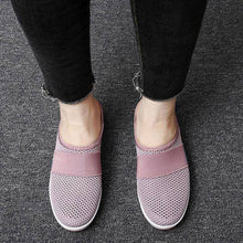 Load image into Gallery viewer, Libiyi Women Daily Fly Knit Fabric Summer Air Cushion Mule Slippers - Libiyi