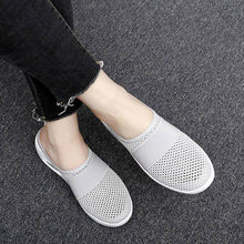 Load image into Gallery viewer, Libiyi Women Daily Fly Knit Fabric Summer Air Cushion Mule Slippers - Libiyi