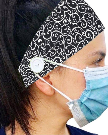 Button Elastic Hair Bands For Ear Saver - Libiyi