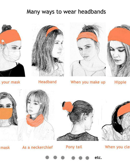 Button Elastic Hair Bands For Ear Saver - Libiyi