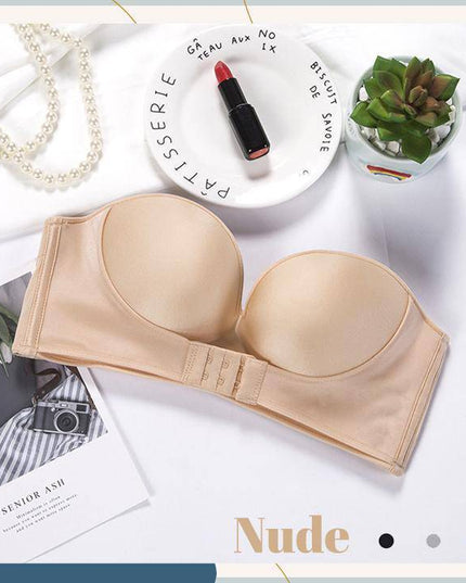 Strapless Front Buckle Lift Bra - Libiyi