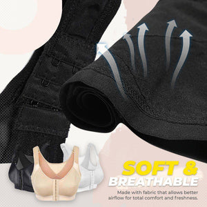 Front Closure Support Sport Bra - Libiyi