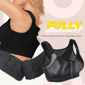 Front Closure Support Sport Bra - Libiyi