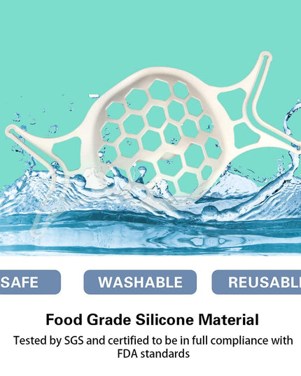 7th Generation 3D Silicone Softer Face Mask Bracket-Prevent Glasses From Fogging - Libiyi